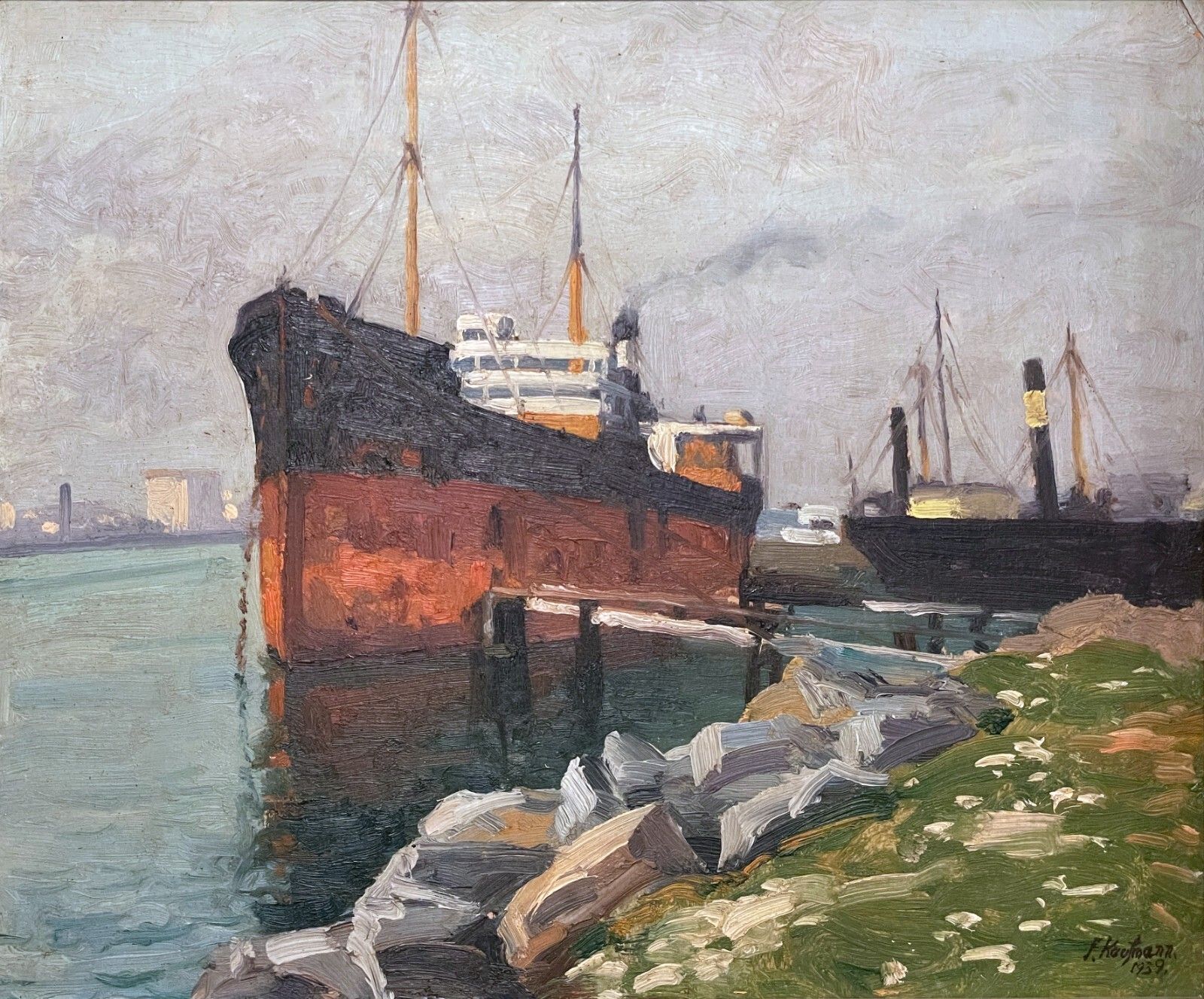 Ship Docked in the Los Angeles Harbor