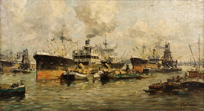 A Busy Shipping Harbor