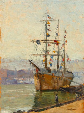 English Prison Ship on Allegheny River, Pittsburgh